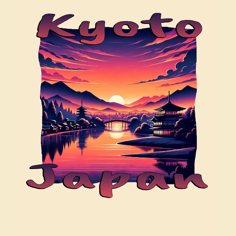 Kyoto au coucher du soleil : pagodes et rivières