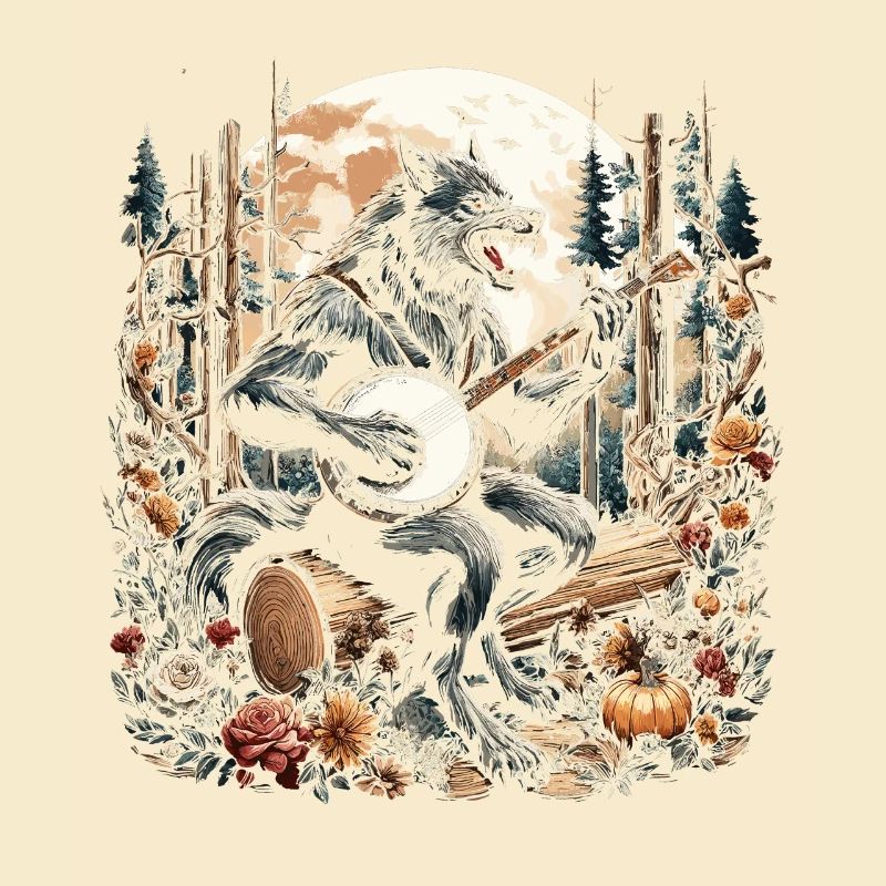 Werwolf mit Gitarre