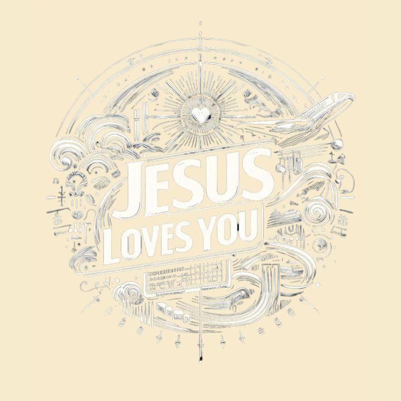 Jésus t’aime – Conception de cercles