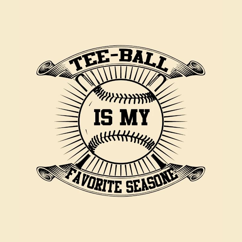 Jeu de tee-ball - Le tee-ball est ma saison préférée