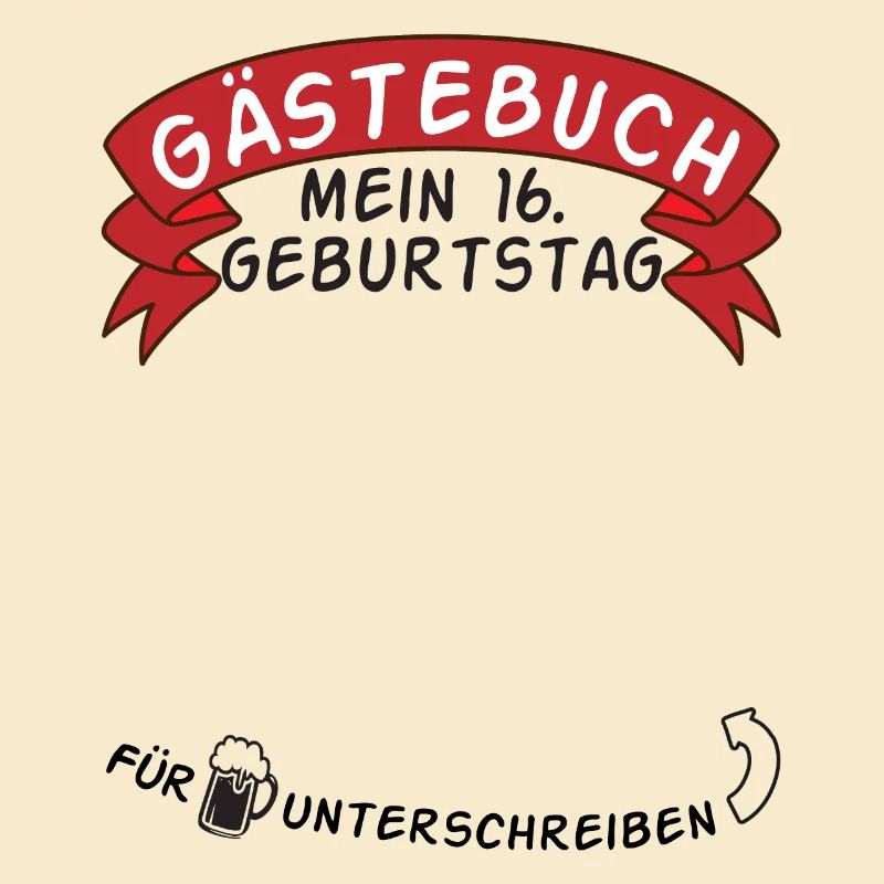 Gästebuch Mein 16. Geburtstag Geschenkidee