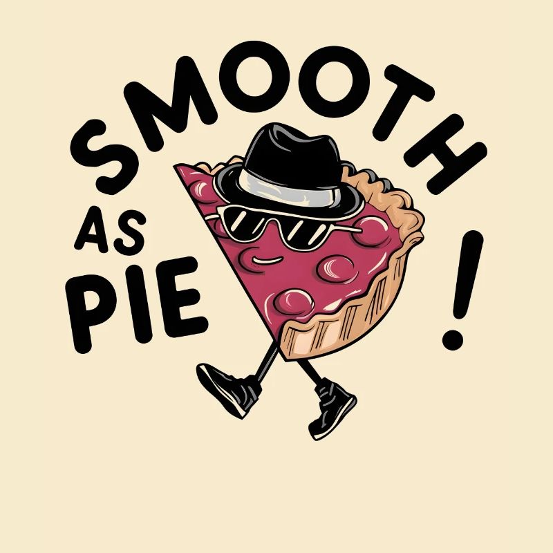 Moonwalking Pie: Smooth as Pie - Digital Artwork