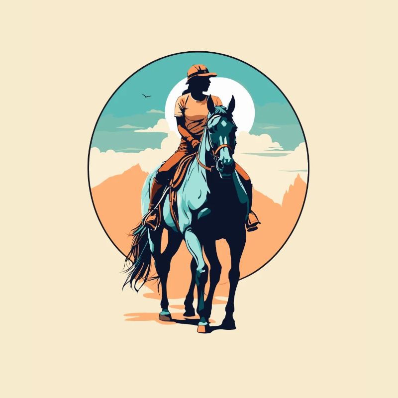 Aesthetic Horses Iconic Design Riders