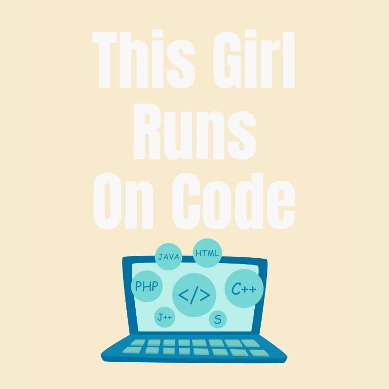 Dieses Mädchen Läuft Auf Codes Programmierer