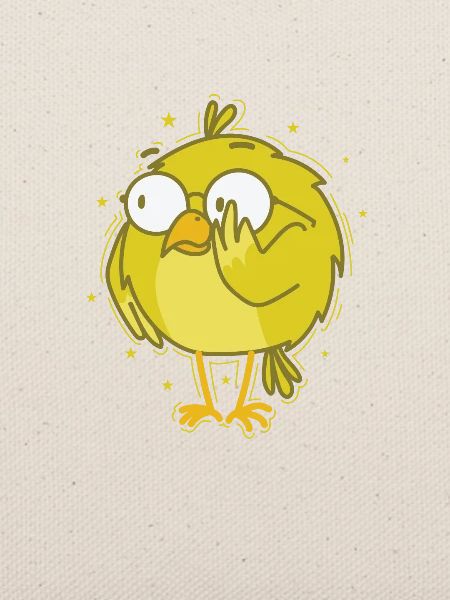Kanarienvogel als Streber mit Brille