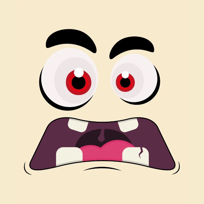 Monster-Gesicht