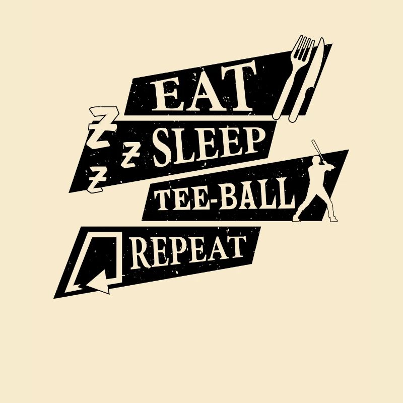 Teeball Player - Eat Sleep Tee-ball Repeat