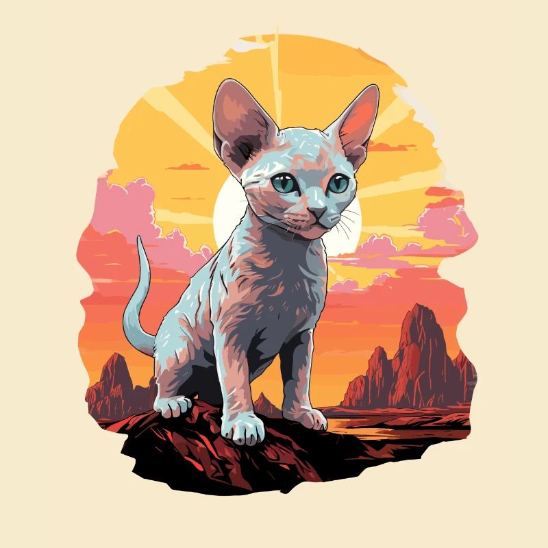 Devon Rex Kätzchen Devon Rex Katze