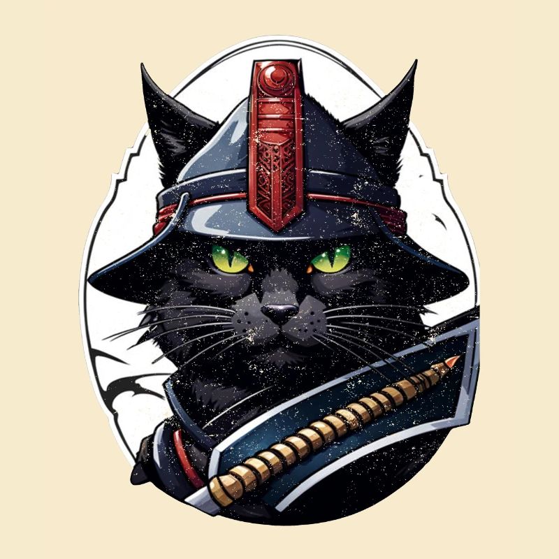 Ninja Katze - Samurai Kätzchen