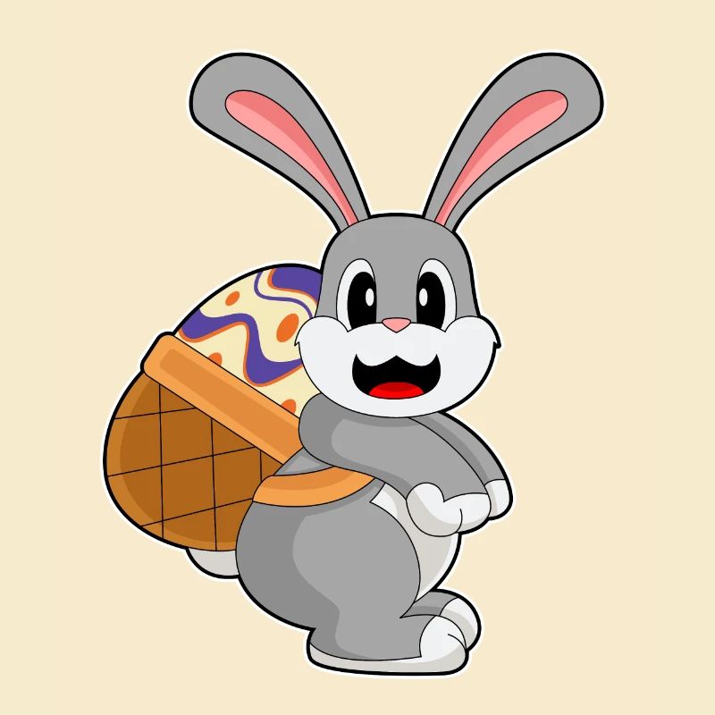 Bunny Easter Easter Egg Basket