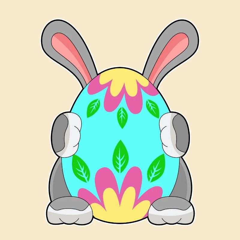 Cachette d’oeuf de Pâques lapin de Pâques