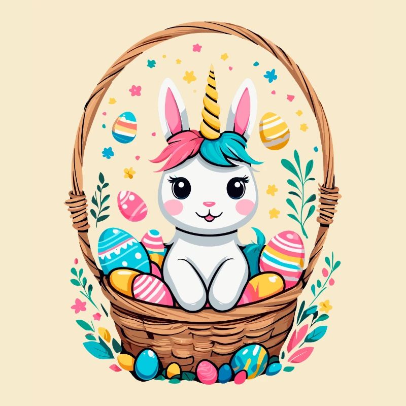 Funny Unicorn Easter Bunny Cute Easter Unicorn