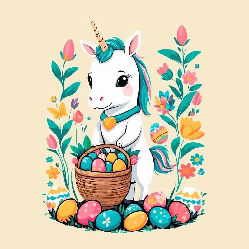 Funny Unicorn Easter Bunny Cute Easter Unicorn