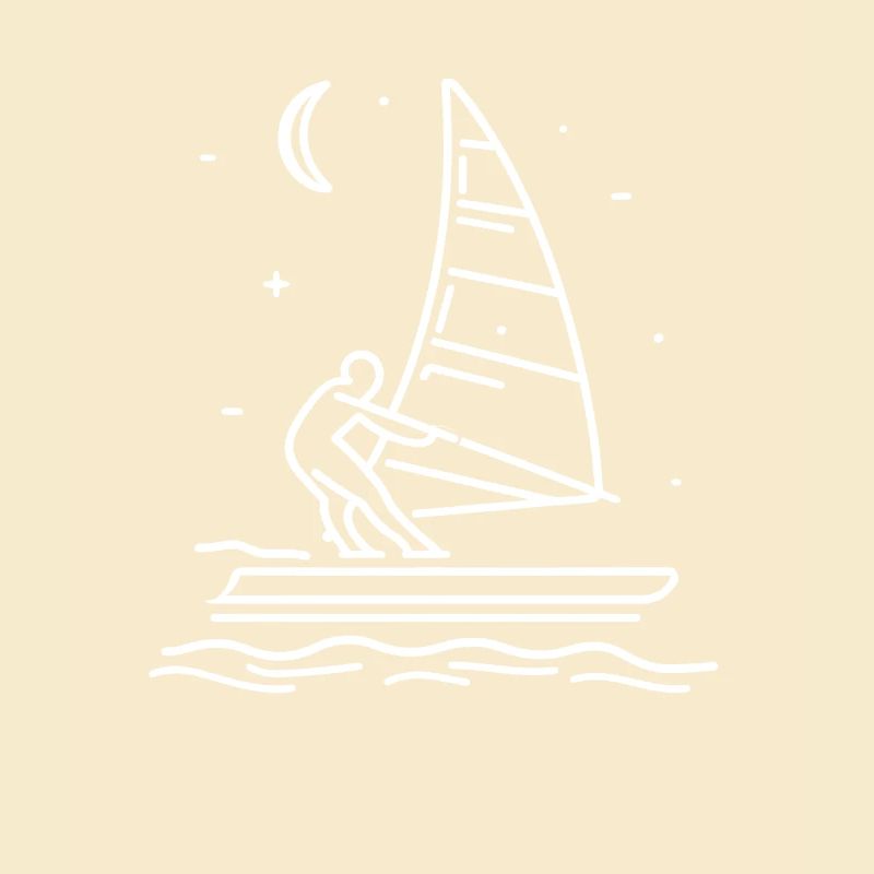 Dessin de planche à voile