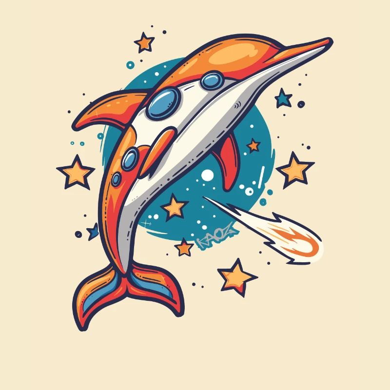 Super funky funky dolphin outer space