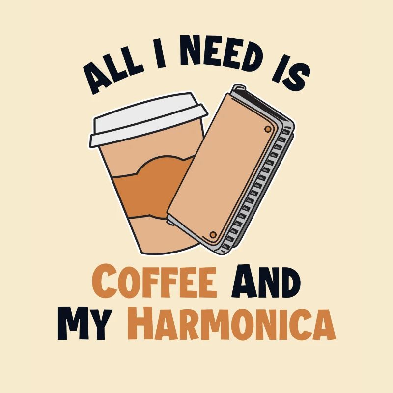 Coffee and my Harmonica Harmonicist Mouth Harp