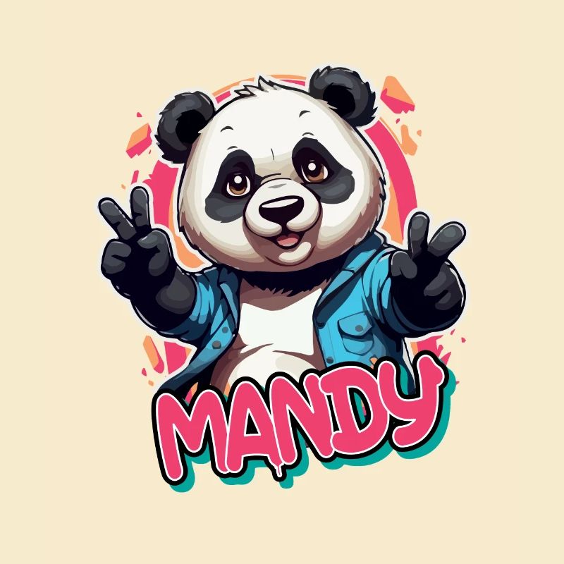 PANDY - Schöner Mädchen Name mit coolem Panda