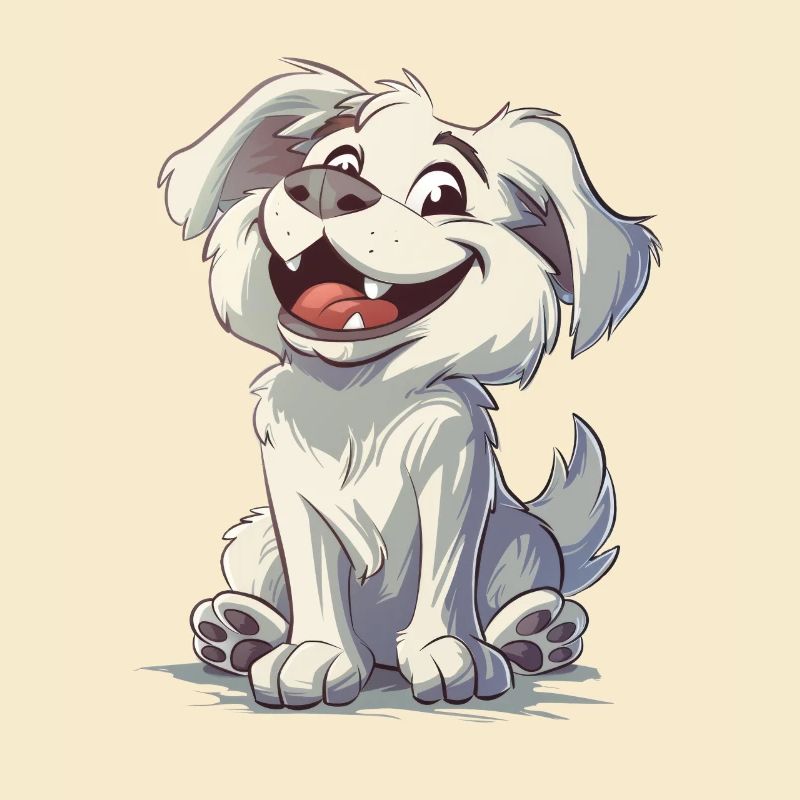 Cadeau d’Akbash | Illustration de dessin animé