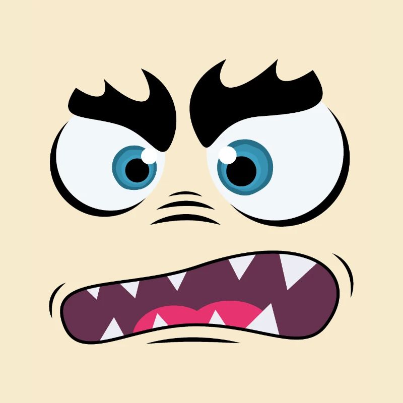 Monster-Gesicht