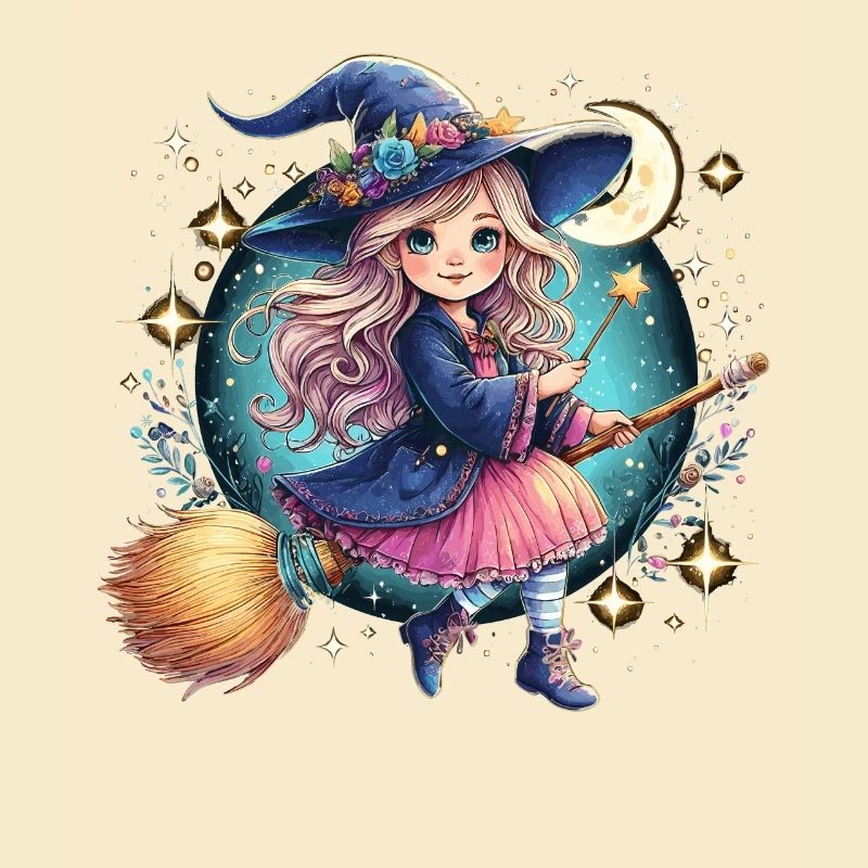 Cute Witch Wand Witch's Broom
