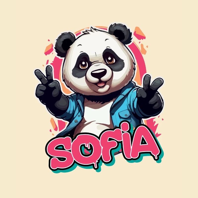 SOFIA - Beau nom de fille avec Cool Panda