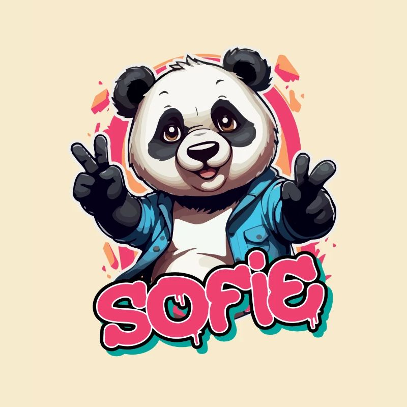 SOFIE - Schöner Mädchen Name mit coolem Panda