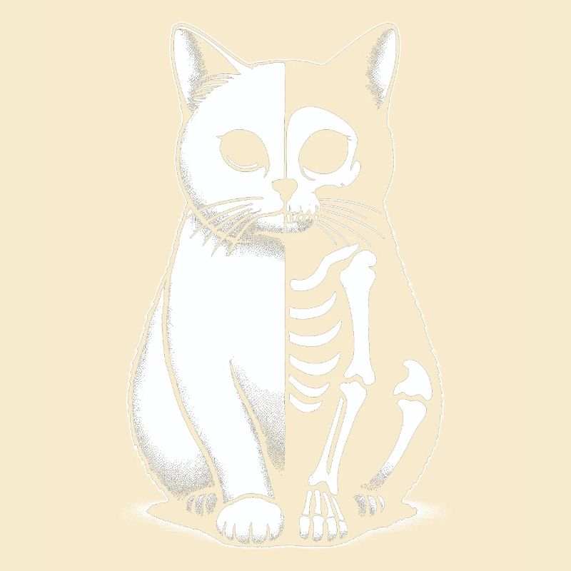 Squelette de chat Halloween