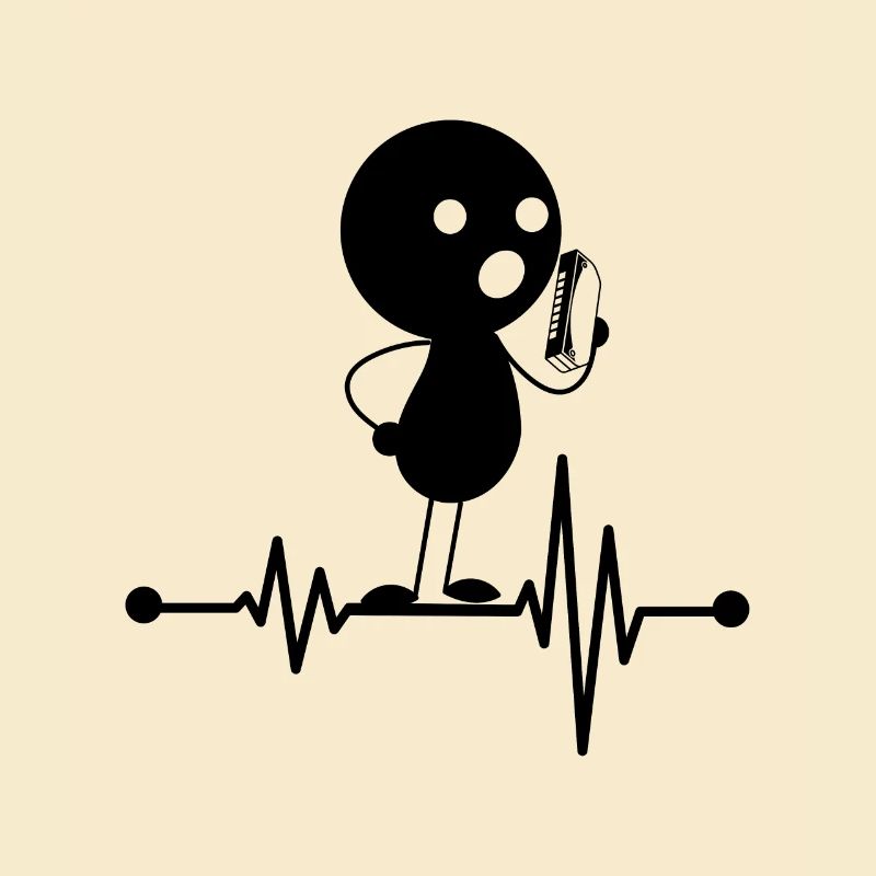Harmonica Player Harmonica Heartbeat Harmonica Mus