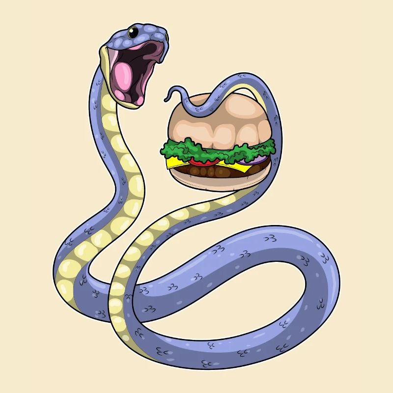 Schlange Burger