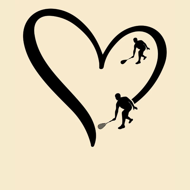 Squash Heart Squash silhouette Squash player