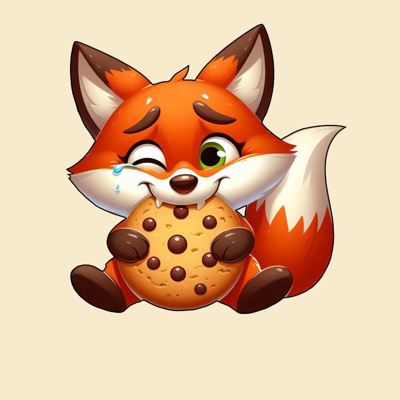Red Fox Cookie Candy Dessert Biscuit