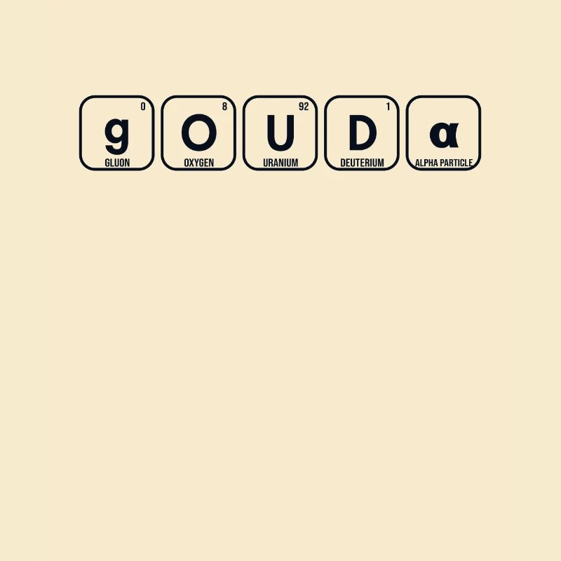 Gouda Periodensystem der Elemente Maker Queso