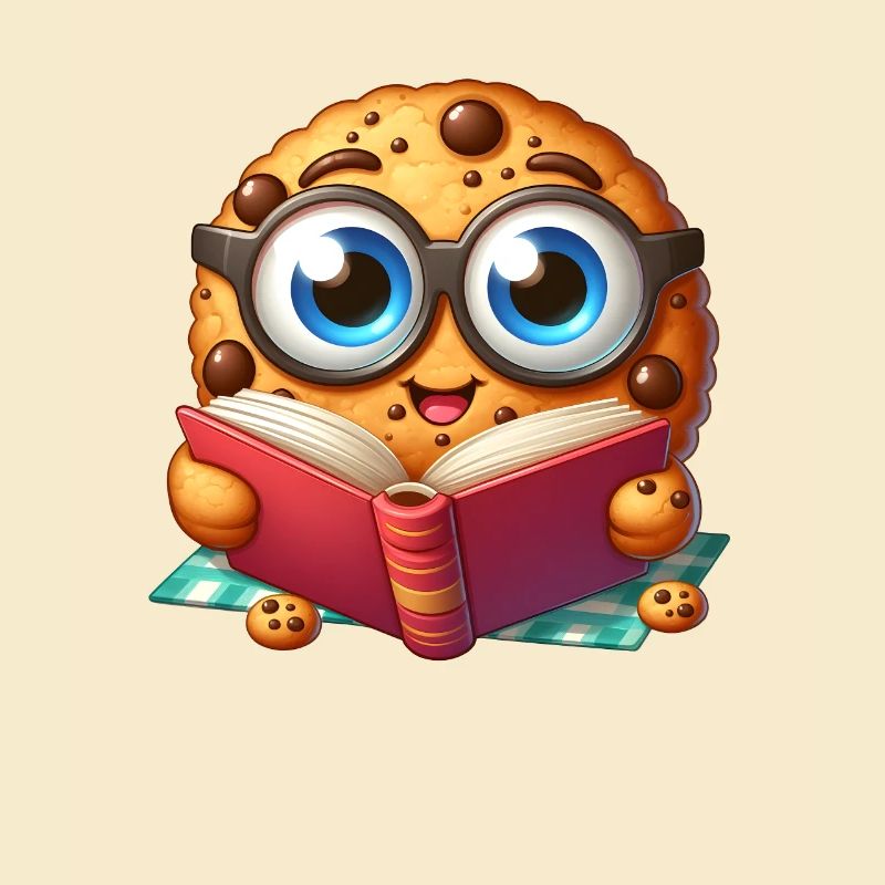 Cookie Reads Book