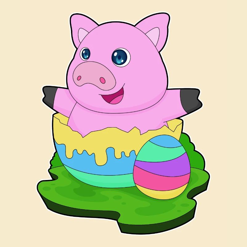 Oeuf de Pâques Cochon