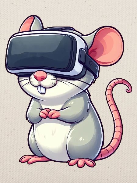 VR-Gaming Ratte und Maus