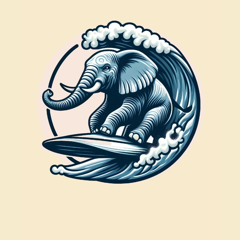 Surfender Elefant