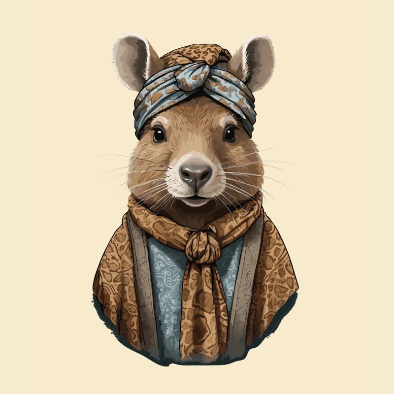 Drôle Capymama Capybara Mère Design