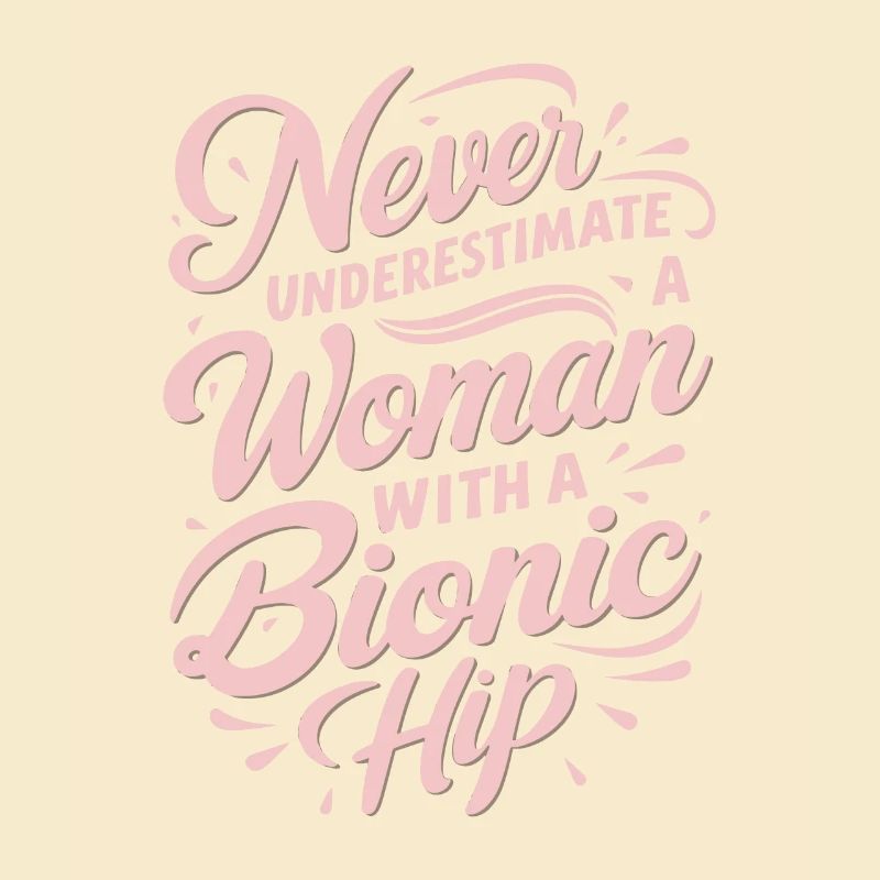 Woman Bionic Hip Replacement Surgery Joint