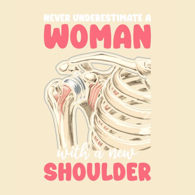Woman Bionic Shoulder Replacement Surgery Joint