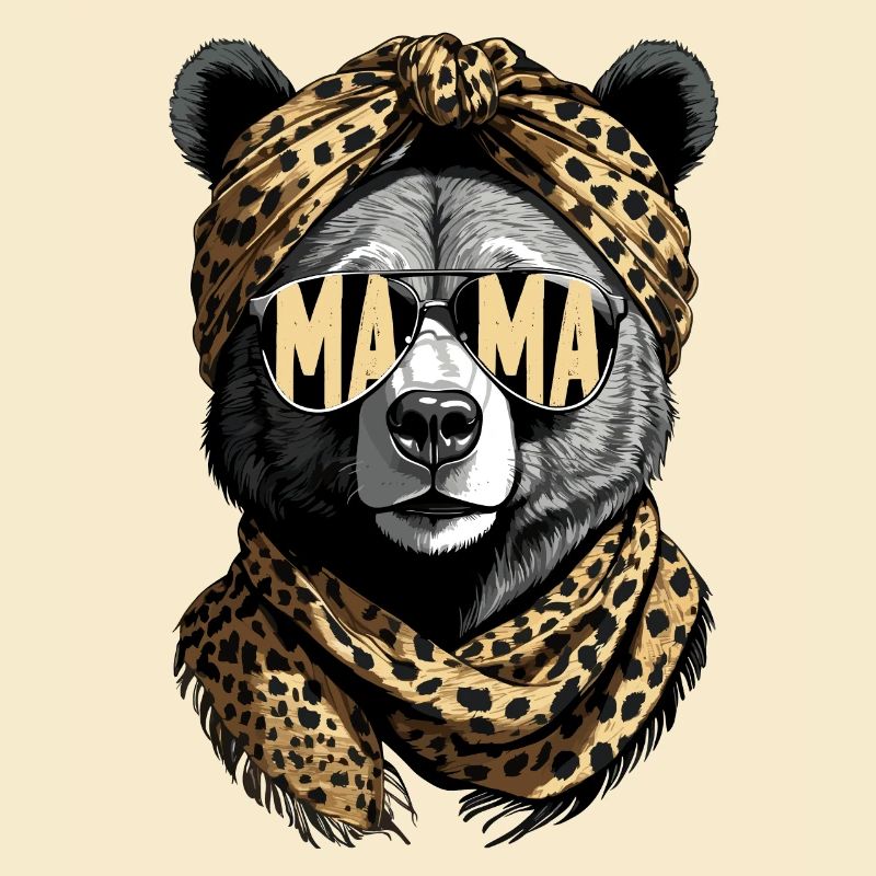 Lustiger Mama Bär Mutter Bärin Muttertag