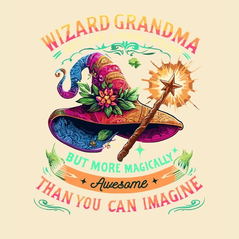 Zauberer-Oma Enkelkind Großmutter