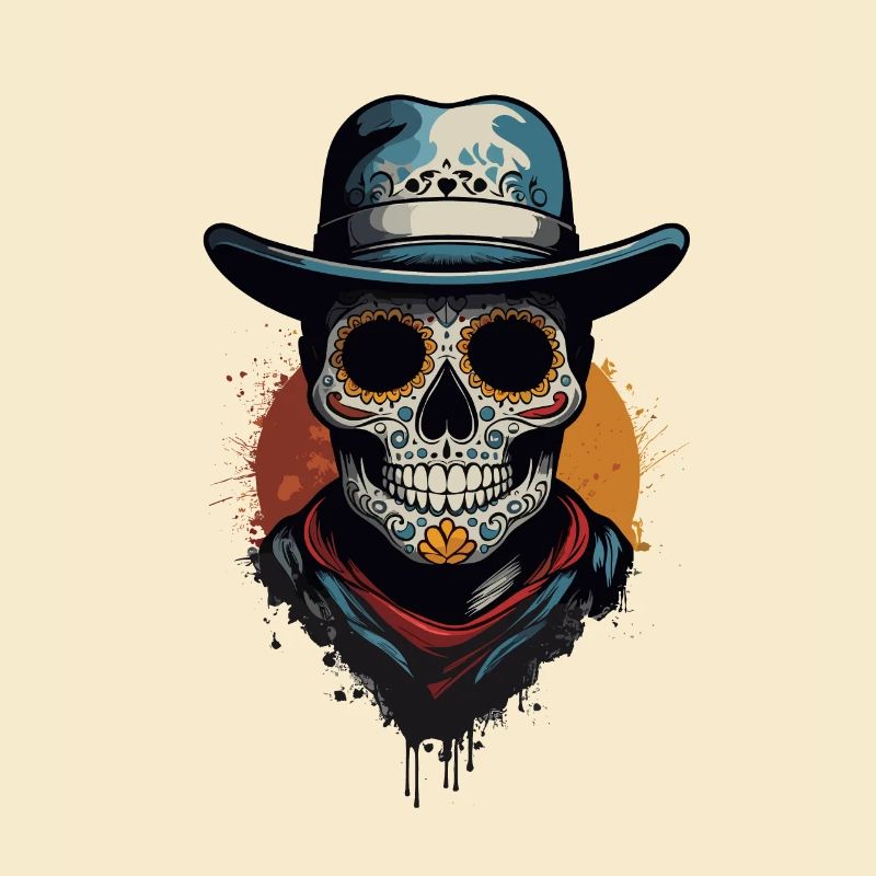 Dia De Muertos Sugar Skull Mexique Vacances