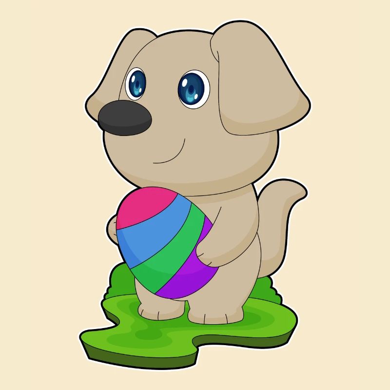 Hund Ostern Osterei