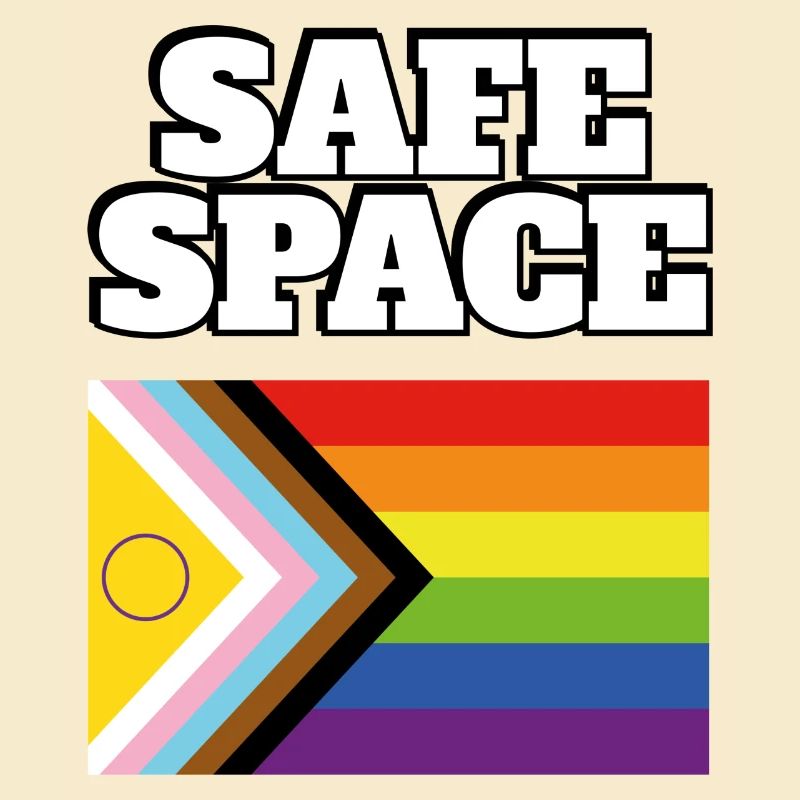 LGBTQ safe space inclusive pride flag
