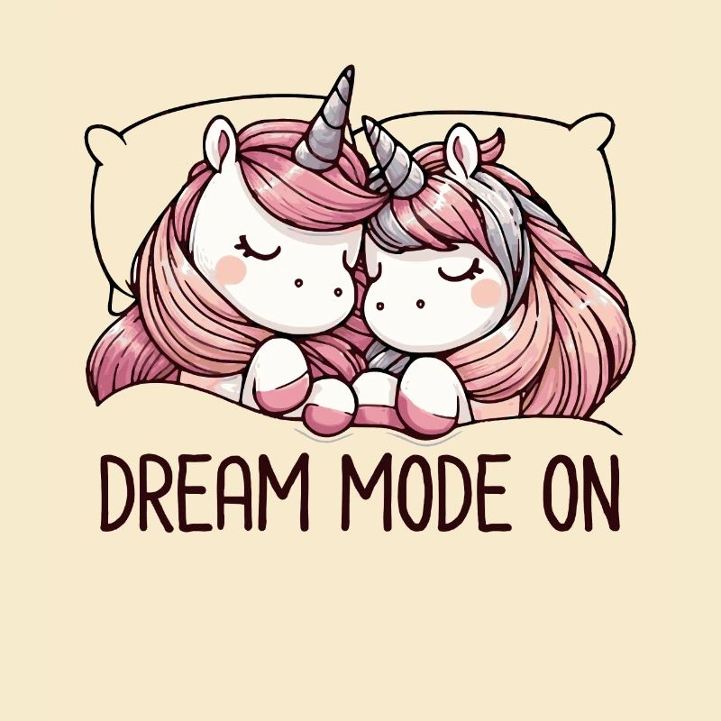 Mode rêve de licorne endormie amusante devant le