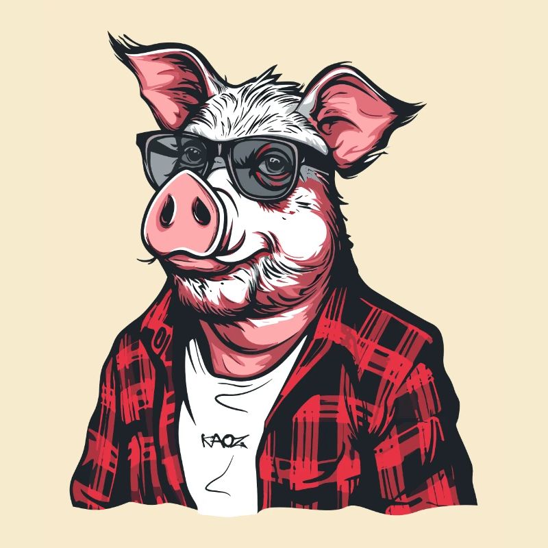 Cochon bûcheron