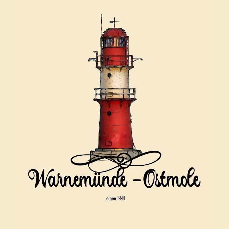Warnemünde Ostmole Leuchtturm DD