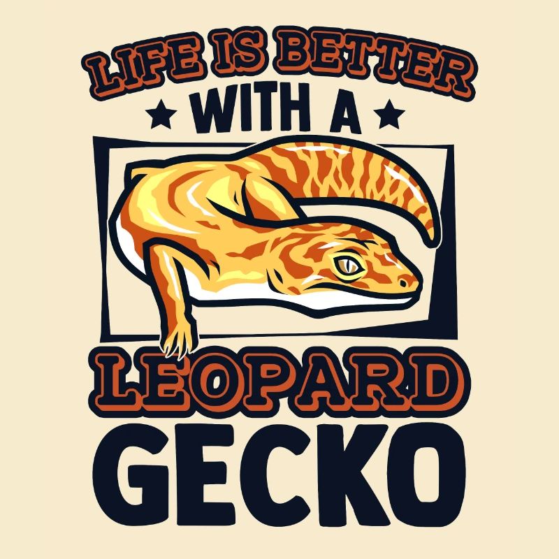 Das Leben ist besser mit einer Leopardgecko-Eidechse