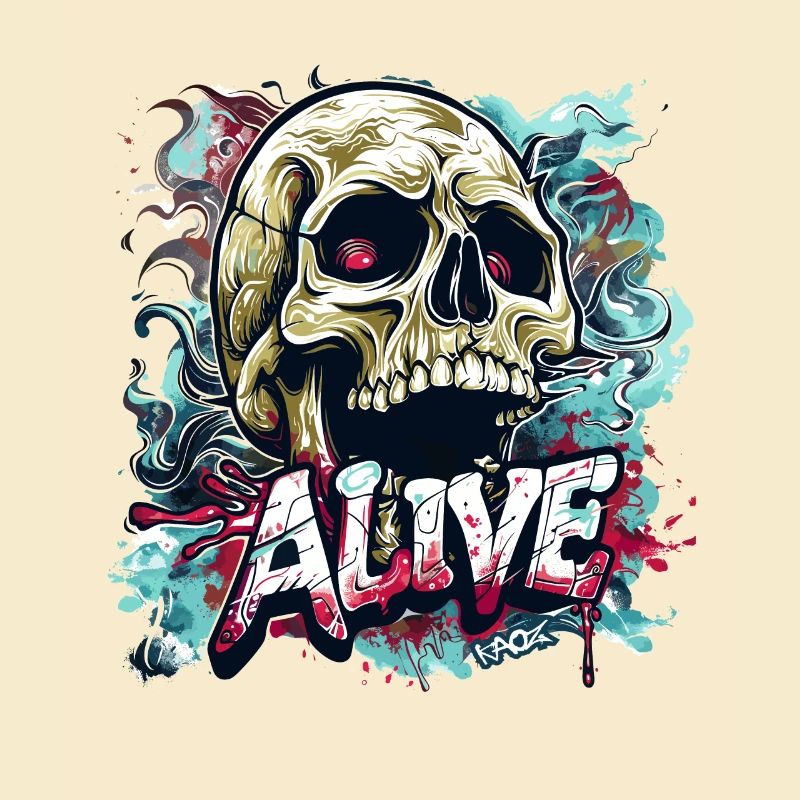 This skull is alive