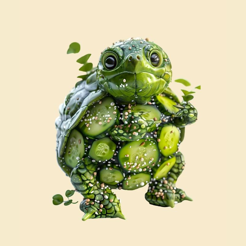 Turtle Cucumber Salad